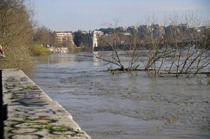 Ponte Milvio, la piena del 2008